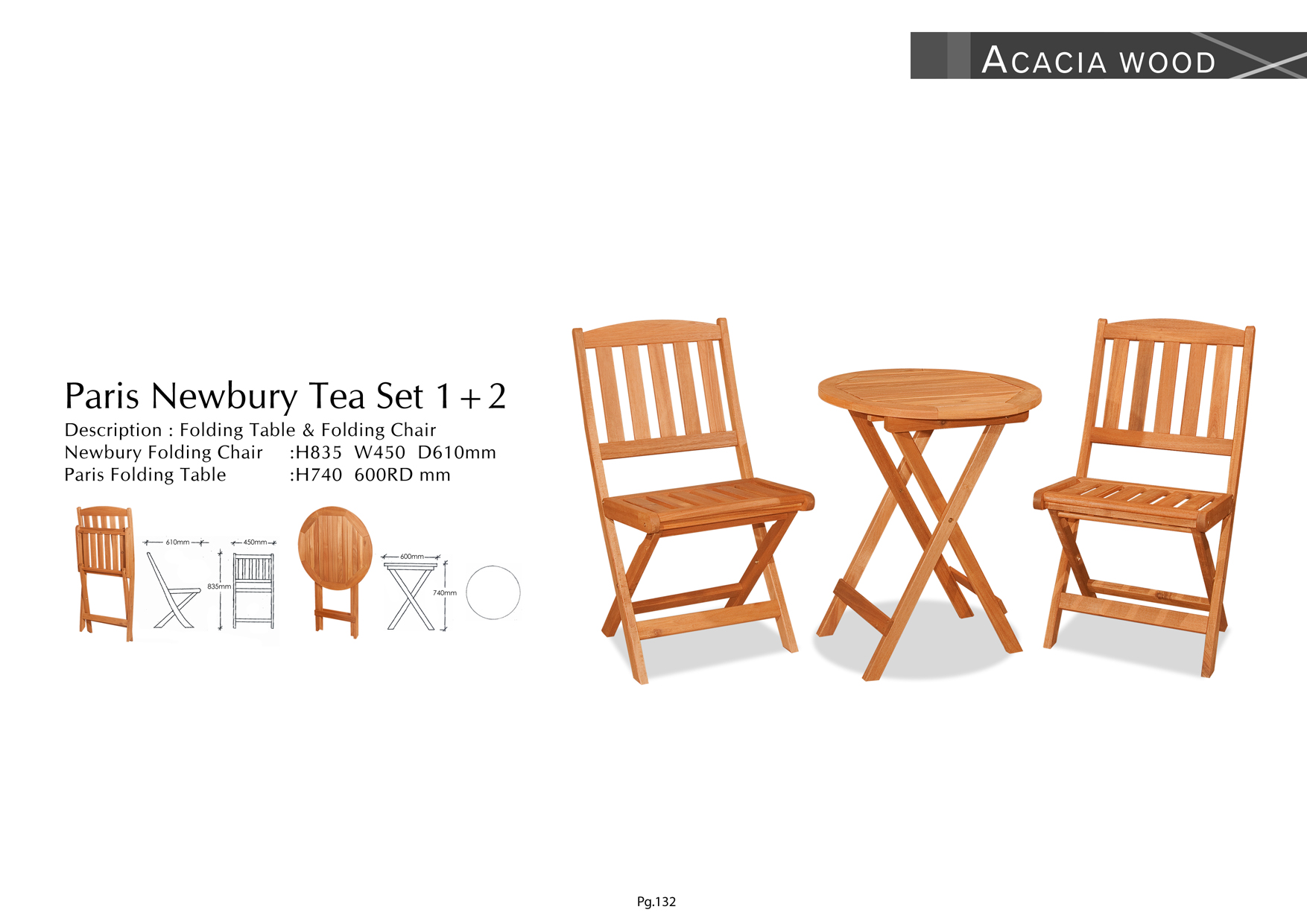 Product: PG132. PARIS NEWBURY TEA SET (1+2)