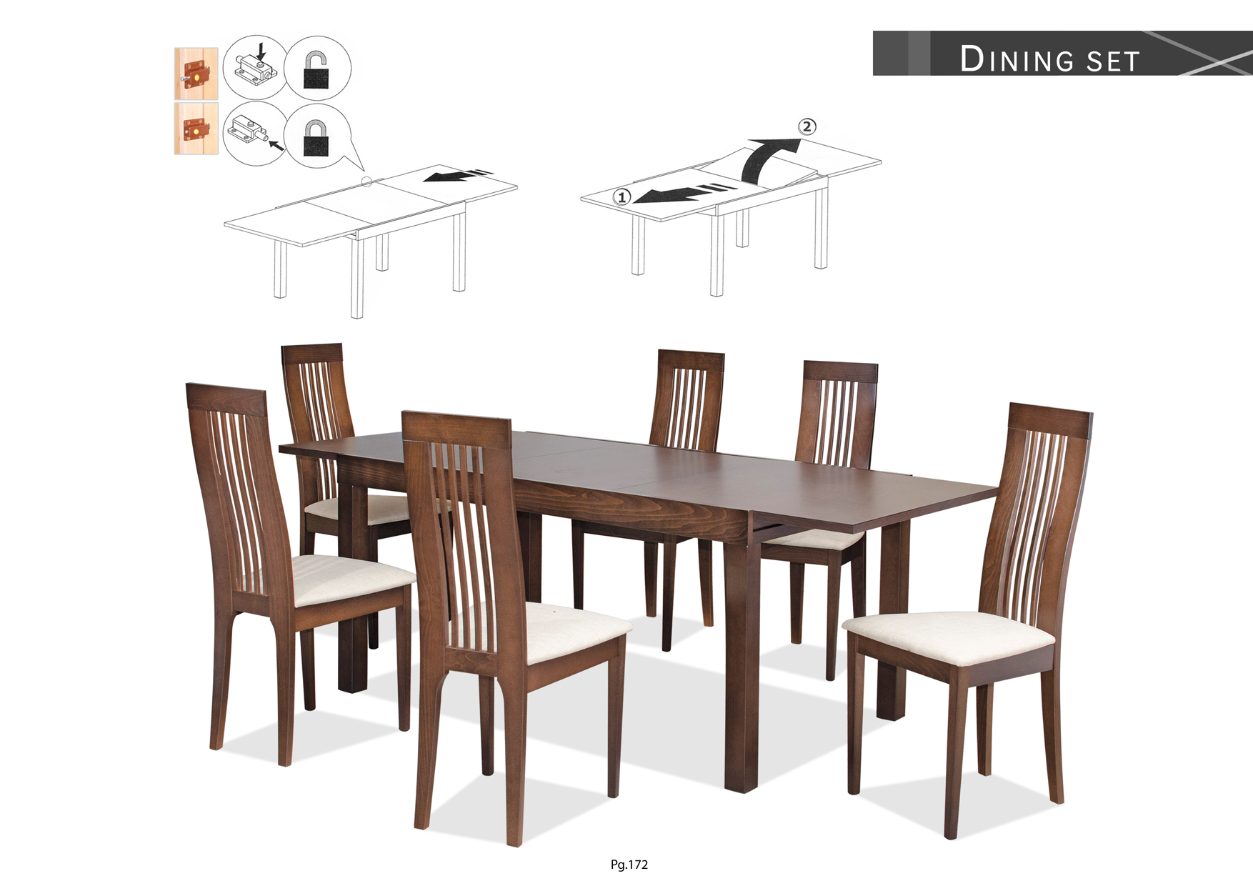 Product: PG172. AUSTRIA DINING SET