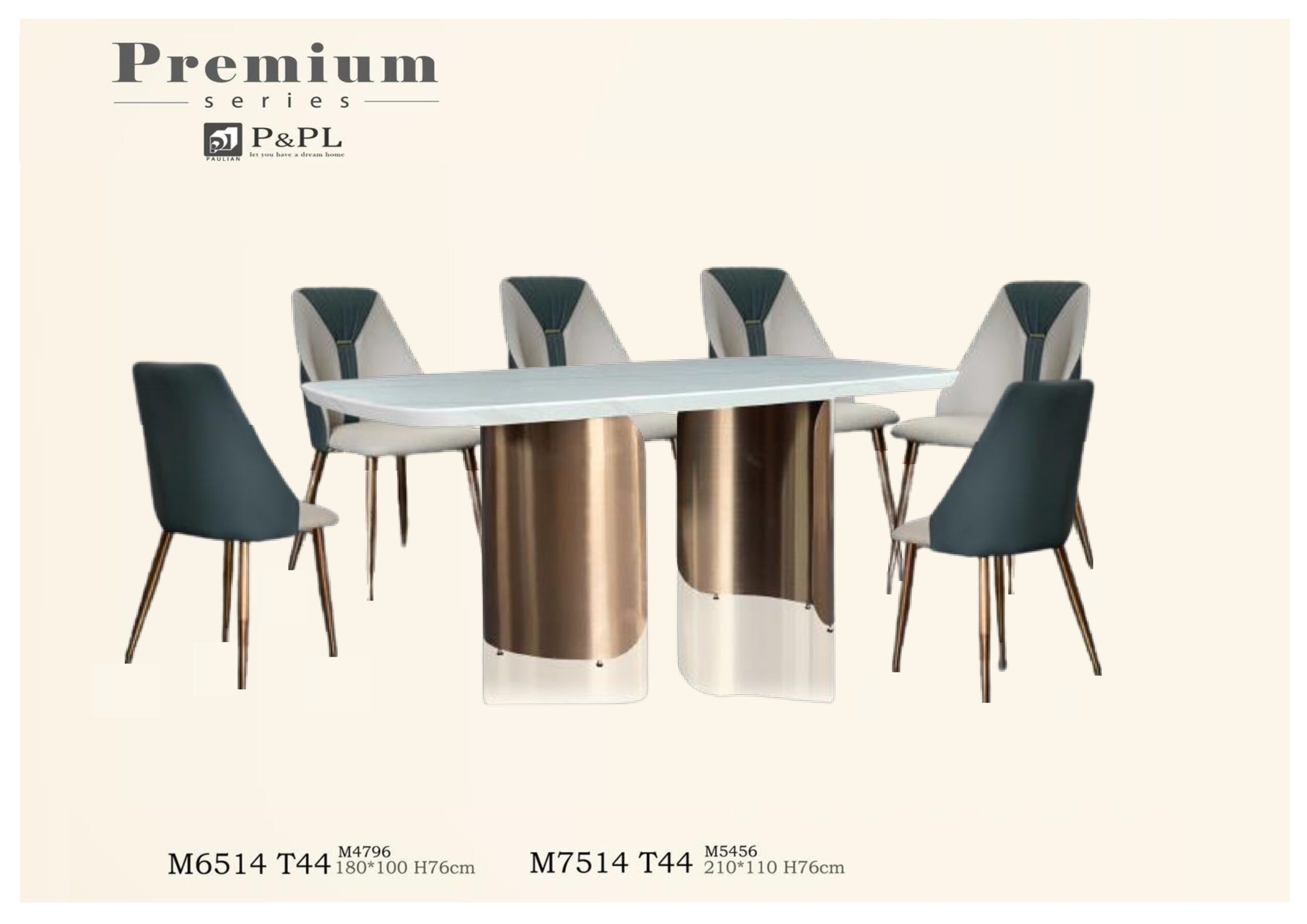NATURAL STONE DINING SET – M3705 T44