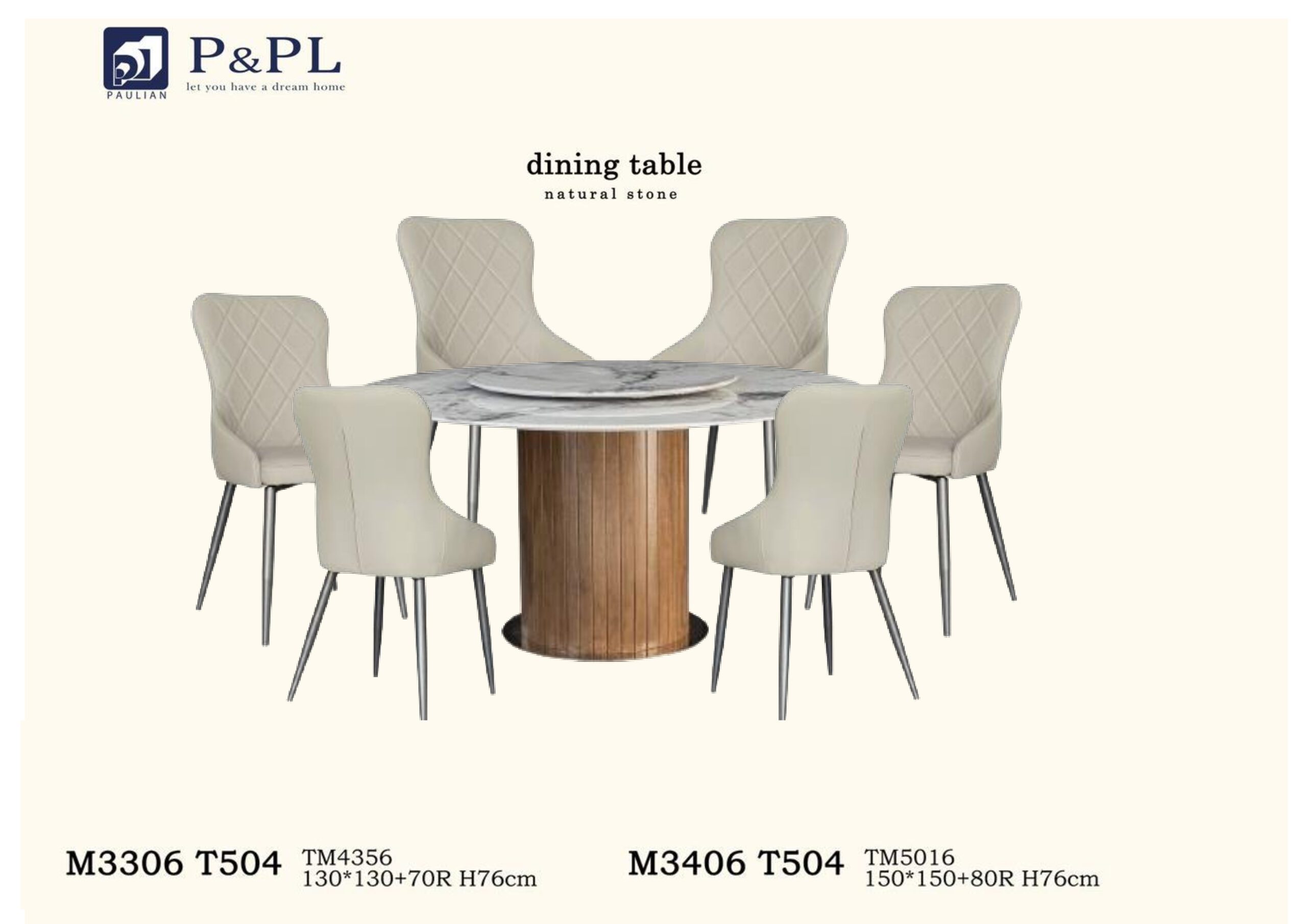 SUPER CRYSTALINE STONE DINING SET – M3406 T504